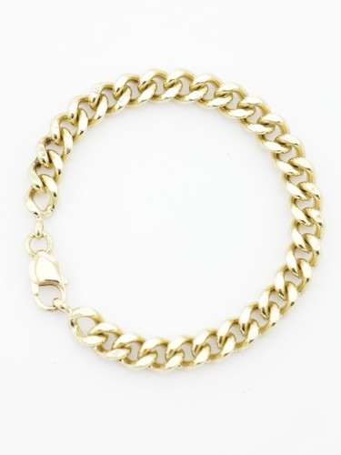 Heavy curb link bracelet 9ct - heavy,