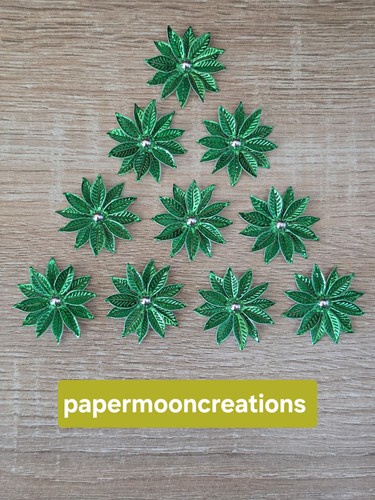 Green foil christmas - green,