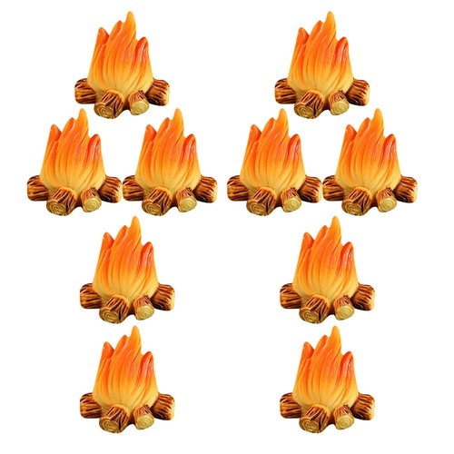 Pcs mini fake fire minature - 10,