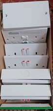 Electrical 3 Pin Plug Two Gang Socket x 5 Job Lot - One Powerbreaker
