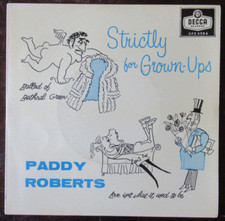 Paddy Roberts - Strictly For Grown-Ups - 7" Vinyl EP record Decca