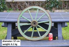 Vintage old wooden cart wagon
