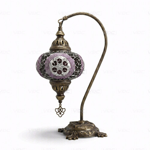 Purple turkish mosaic table - turkish,