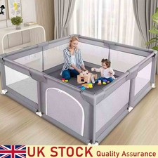Large Playpen Indoor Kids Infant Activity Center Play Fence Yard