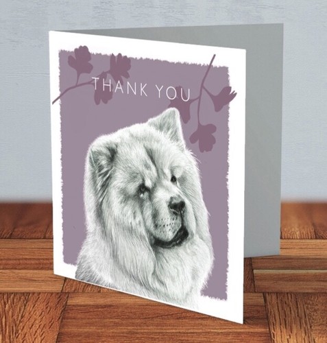 Chow thank you card - chow, x