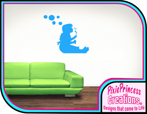 Banksy girl bubbles - s,