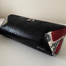 MISS SIXTY Tube Clutch Bag Snake Skin Look Occasion Designer Handbag