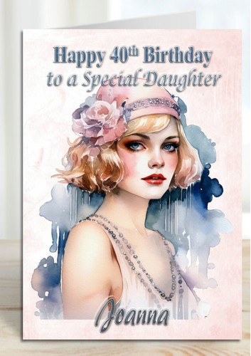 Personalised birthday card art - personalised,