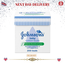 Johnson's Pure Cotton Buds, 200 Buds Fast & Free Delivery