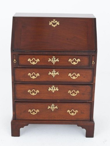 Georgian bureau desk mahogany - georgian,