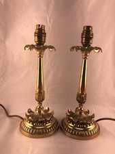 Pair of Antique Vintage Brass