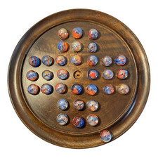 30cm Diameter WOODEN SOLITAIRE