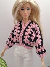 🔥Black Pink Granny Knitted