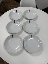 Set Of 6 White Porcelain Pasta Bowls From Fairmont And Main RRP £63