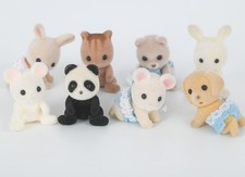 Sylvanian baby bundle - mouse squirrel bear Labrador panda twins Calico Critters