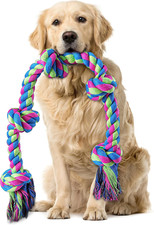 Aitmexcn Dog Rope Toys for Large Medium Dog Chewers, Rope Indestructible Dog Che