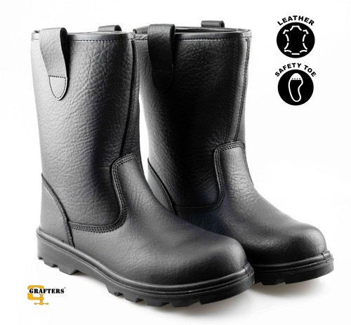 Mens leather safety steel toe - mens,