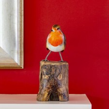 Robin hand carved tree - hand, on