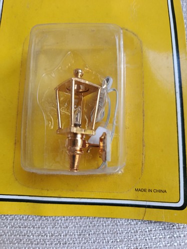 Dolls house outside lamp - lamp, brass