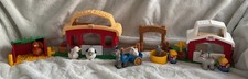 Fisher Price Little People 2003 Farm Barn Stable Hen House Animals Figures Sound