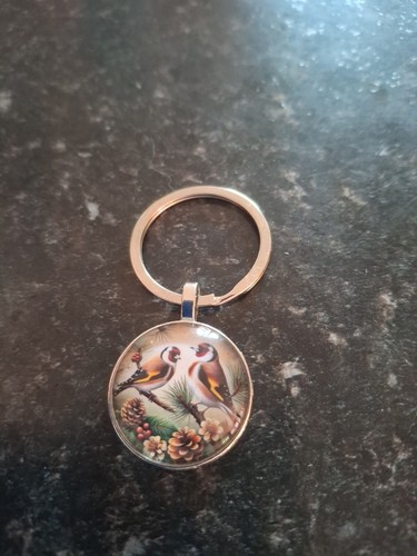 Goldfinches keyring - goldfinches,