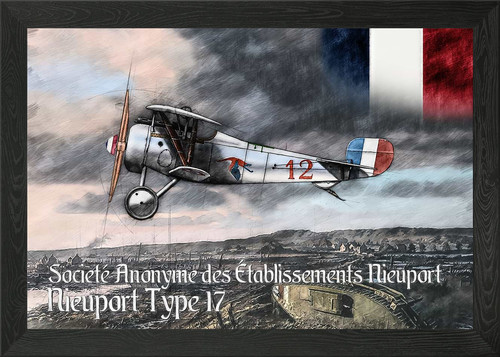 Nieuport type framed - type, 17