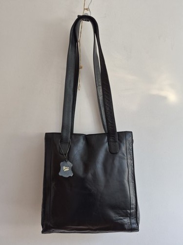 Stylish black genuine leather - stylish,