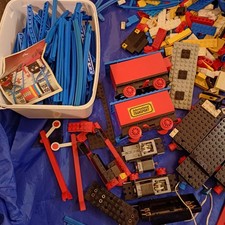 Vintage LEGO Bundle with Train Parts and Accessories Job Lot