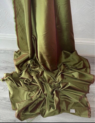 Two tone olive taffeta - tone,