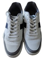 Matalan White and Black lace up Men Sneakers Trainers UK 10/44