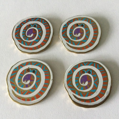 Laurel burch enamelled snake - laurel,