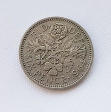1964 Sixpence (6d) ~