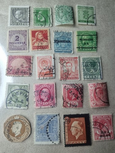 40x old stamp collection - stamp, lot
