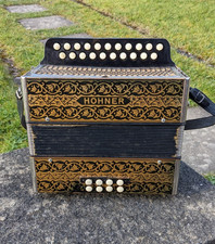 Hohner pokerwork melodeon - dg,