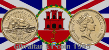 Gibraltar ?? Coin £1 Pound 1995 UNC From Bag National Day Rock Sea *rare