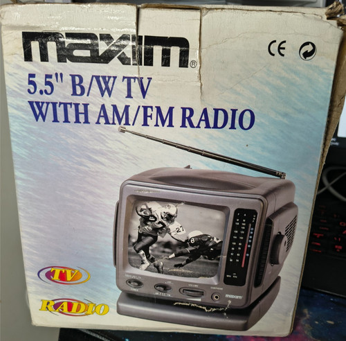 Maxim portable b w tv - maxim,
