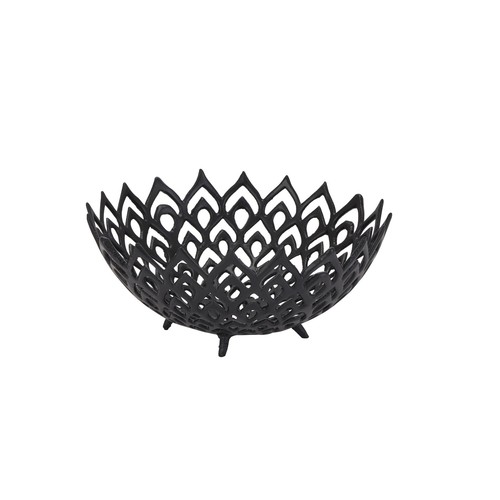 Fruit bowl cast iron black - fruit,