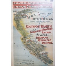 Lancashire and Yorkshire Railway And Liverpool Overhead Railway Repro Poster
