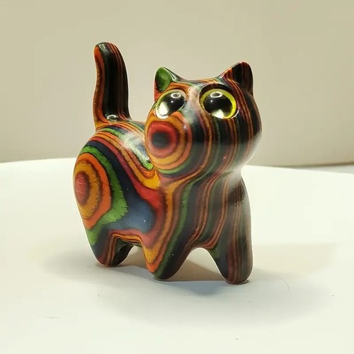 Creative wooden kitten - wooden,