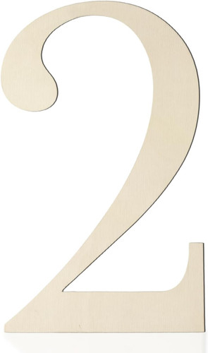 Large wooden numbers inch - large,