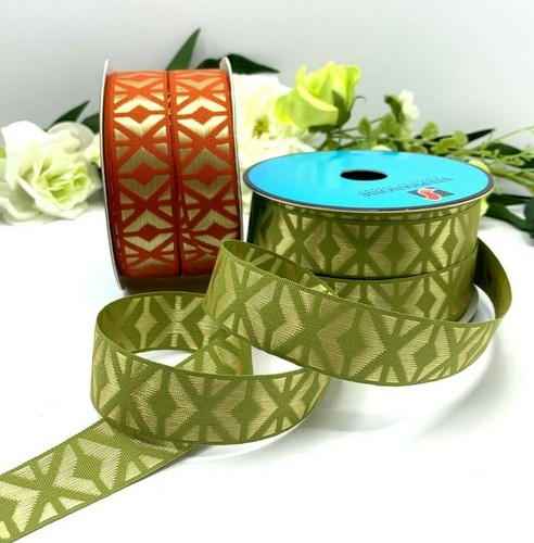 Geometric jacquard ribbon - geometric,