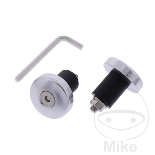 Handle bar silver end weight - handle,