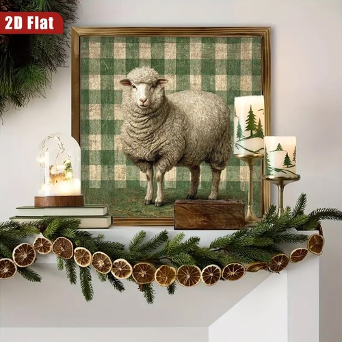 Farm sheep vintage - farm, green