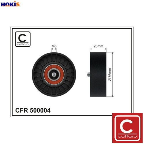 Deflectionguide pulley vribbed - deflectionguide,