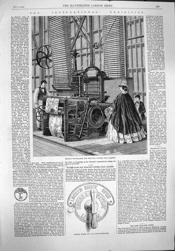 Old antique print - antique, 1862