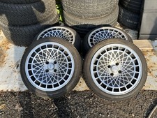 NEW 15" Inch Alloys Alloy Wheels SET 4X100 FIT BMW E30 VW GOLF MK1 MK2 LUPO FOX