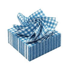 Blue Gingham Napkins (100