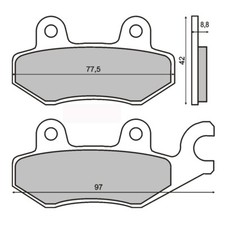 BRAKE PADS FOR Honda 125 XLV