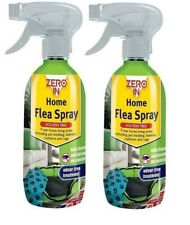 2 x Zero In Home Flea Treatment Spray 500ml