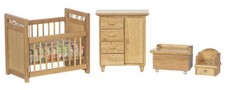 Dolls House Light Oak Nursery